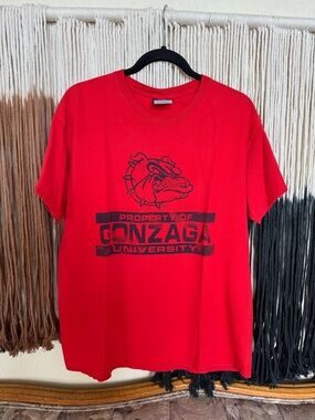Red Gonzaga University T-shirt; perfect condition